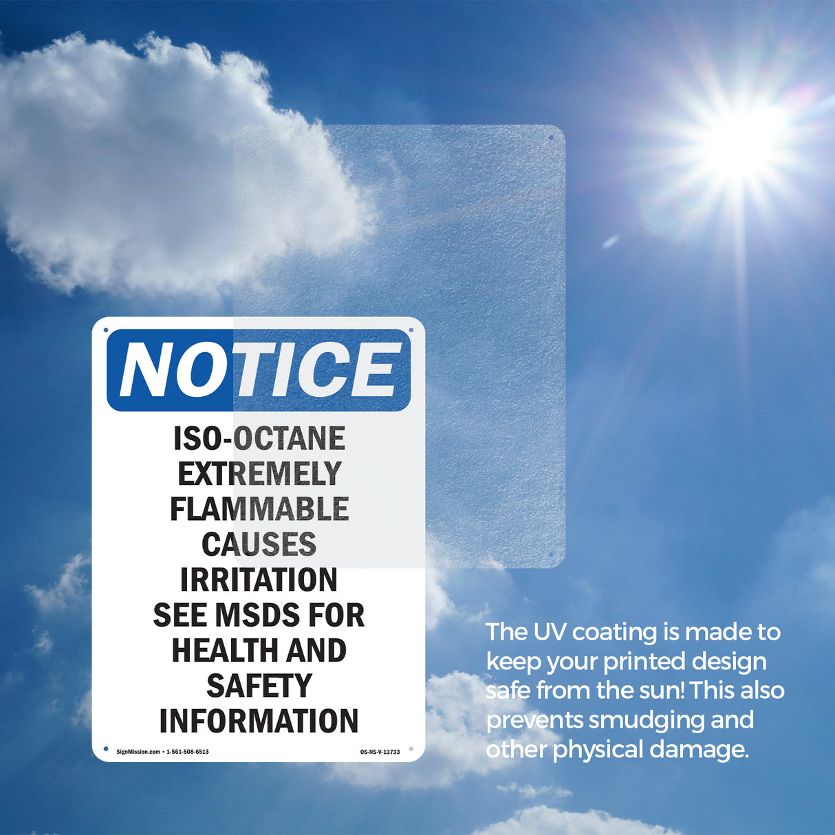 Iso-Octane Extremely Flammable Causes Irritation Sign