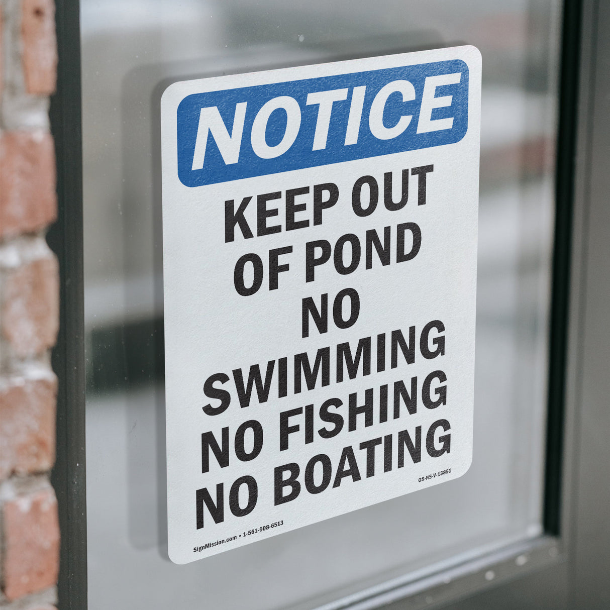 Keep Out Of Pond No Swimming No Fishing No Boating