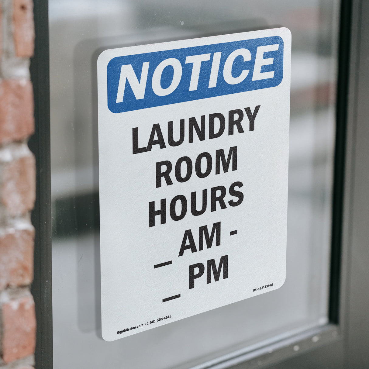 Laundry Room Hours ____ Am - ____ Pm