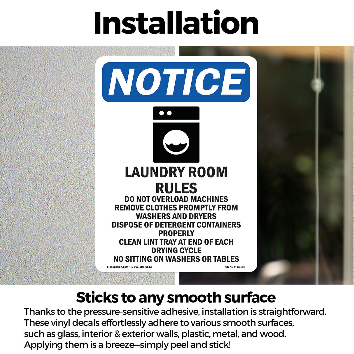 Laundry Room Rules Do Not Overload