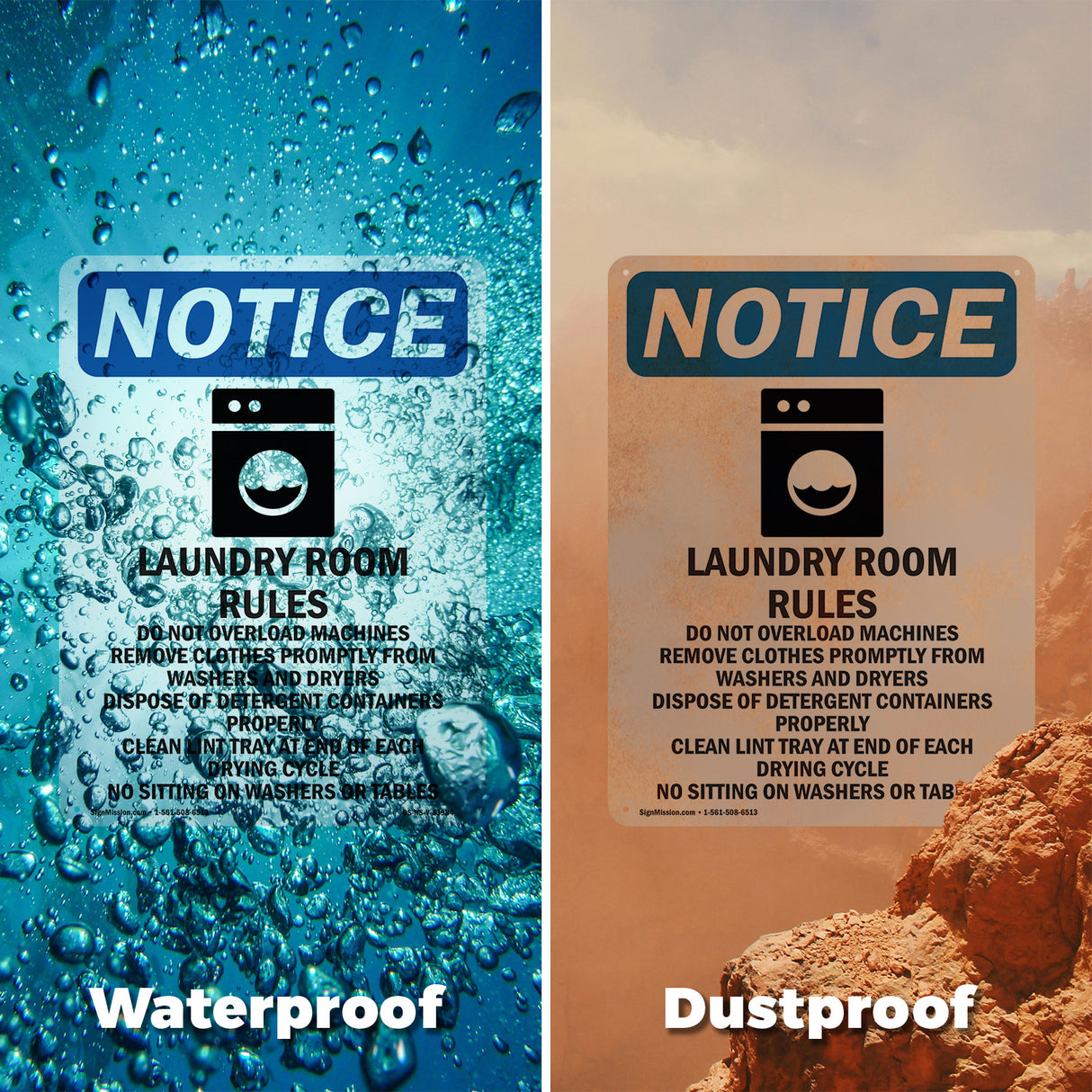 Laundry Room Rules Do Not Overload