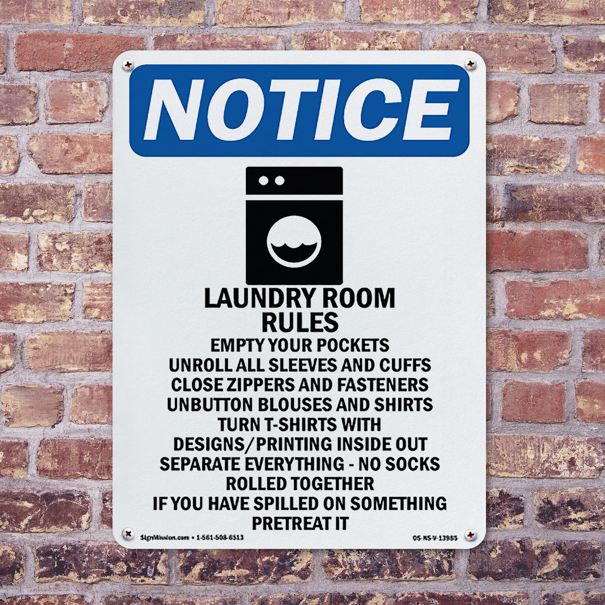 Laundry Rules Empty