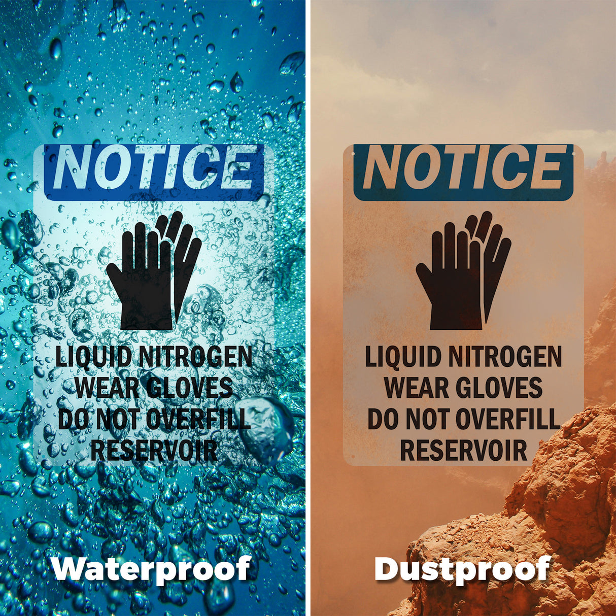 Liquid Nitrogen Wear Gloves