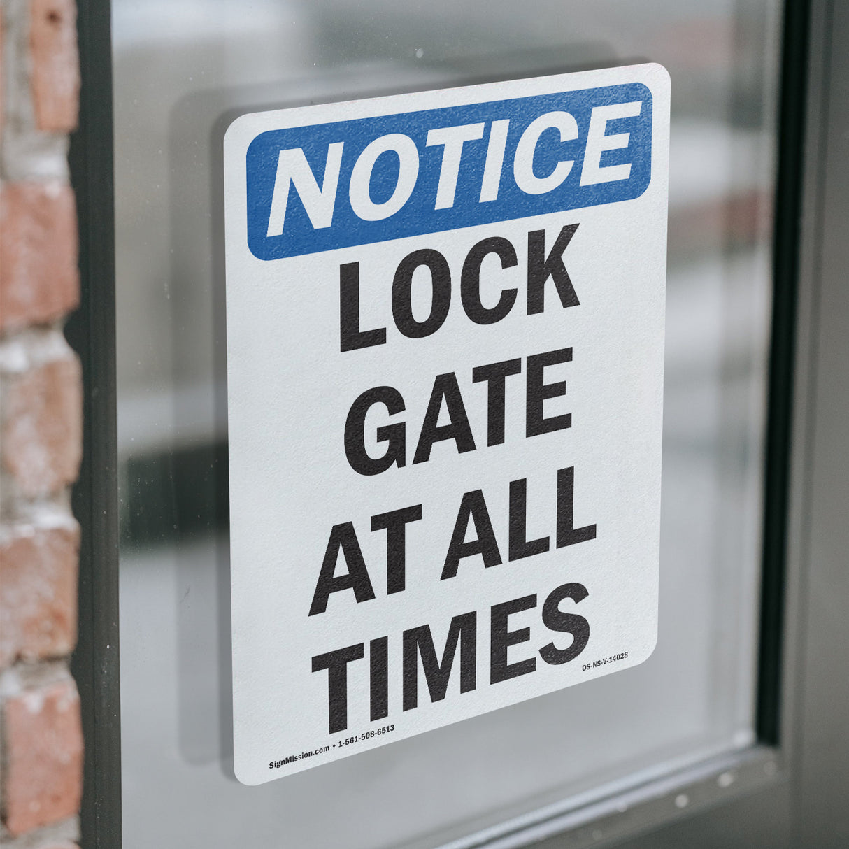 Lock Gate At All Times Sign