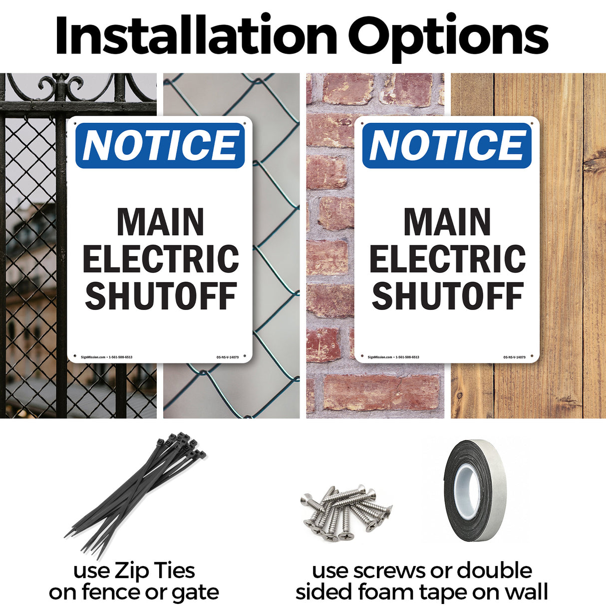 Main Electric Shutoff Sign