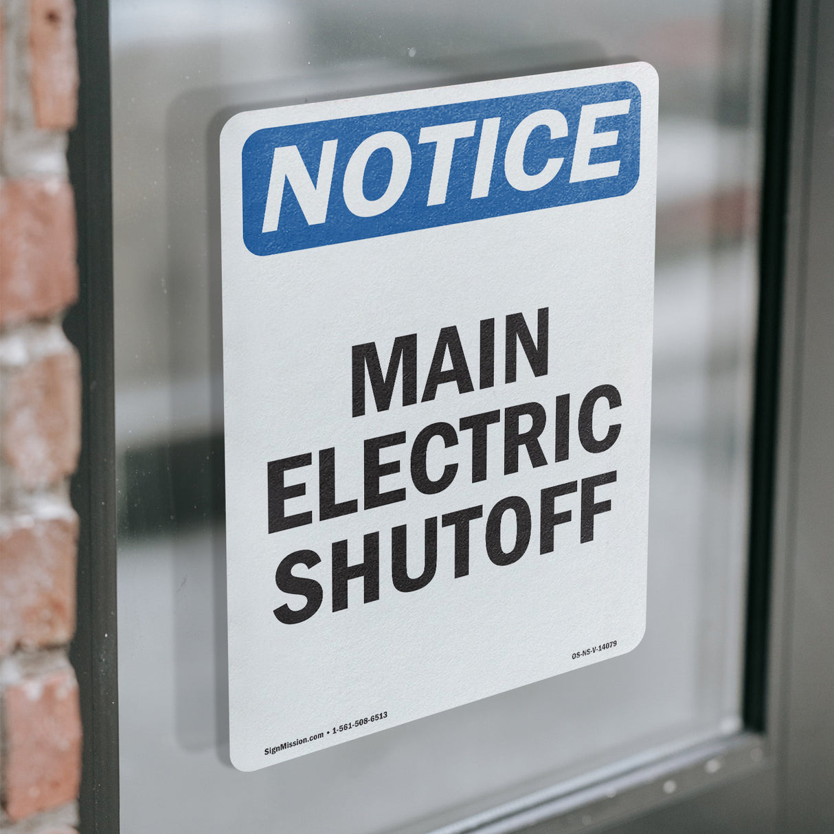 Main Electric Shutoff Sign