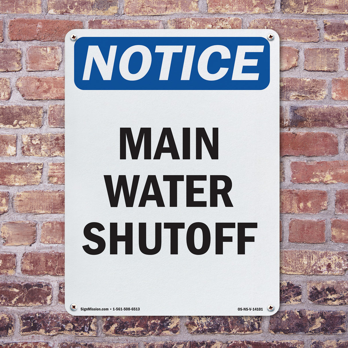 Main Water Shutoff