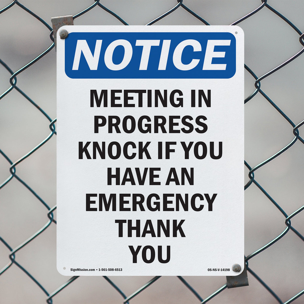 Meeting In Progress Knock If You Have An