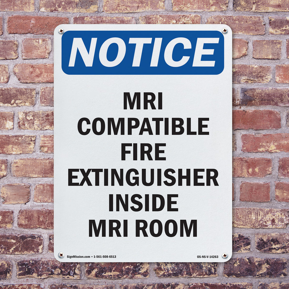 Mri Compatible Fire Extinguisher Inside Mri Room