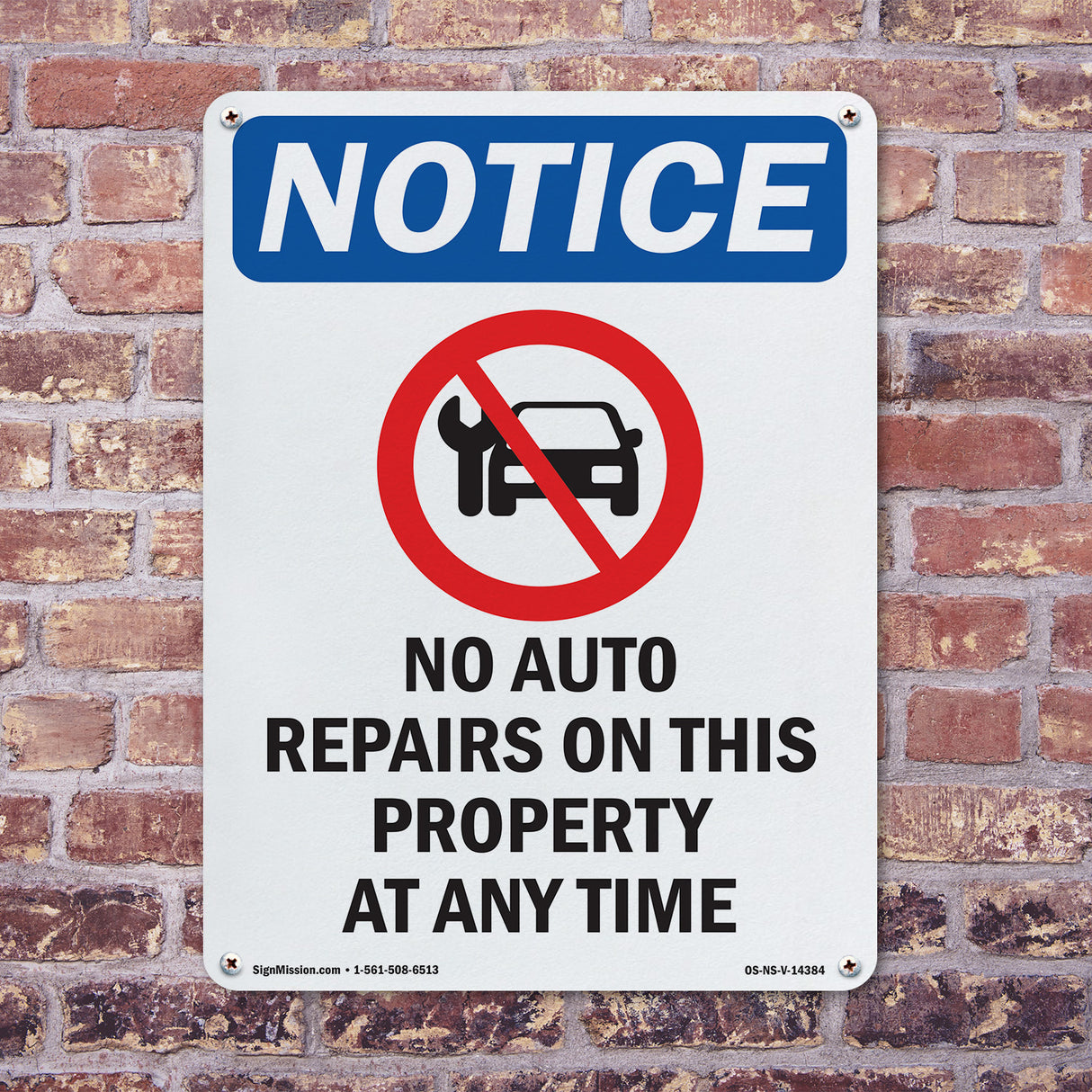 No Auto Repairs On