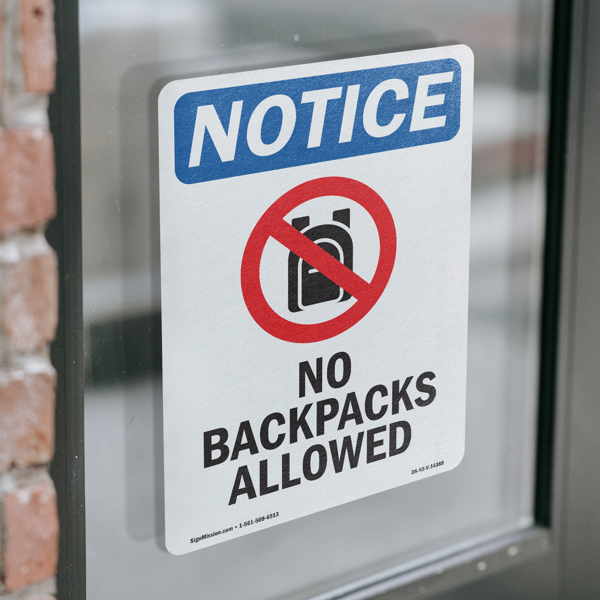 No Backpacks Allowed