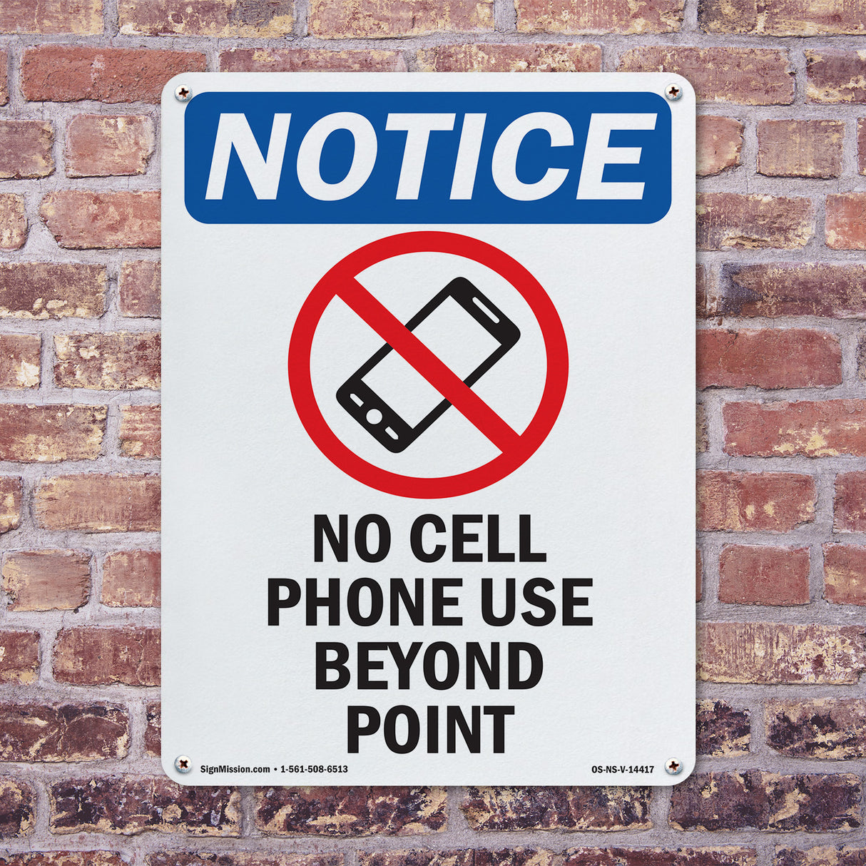 No Cell Phone Use Beyond This Point