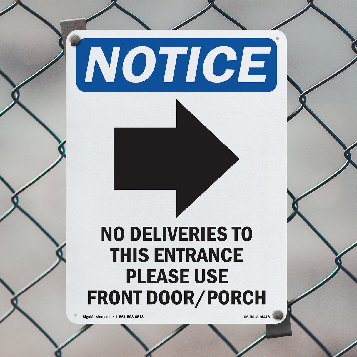 No Deliveries To This Entrance