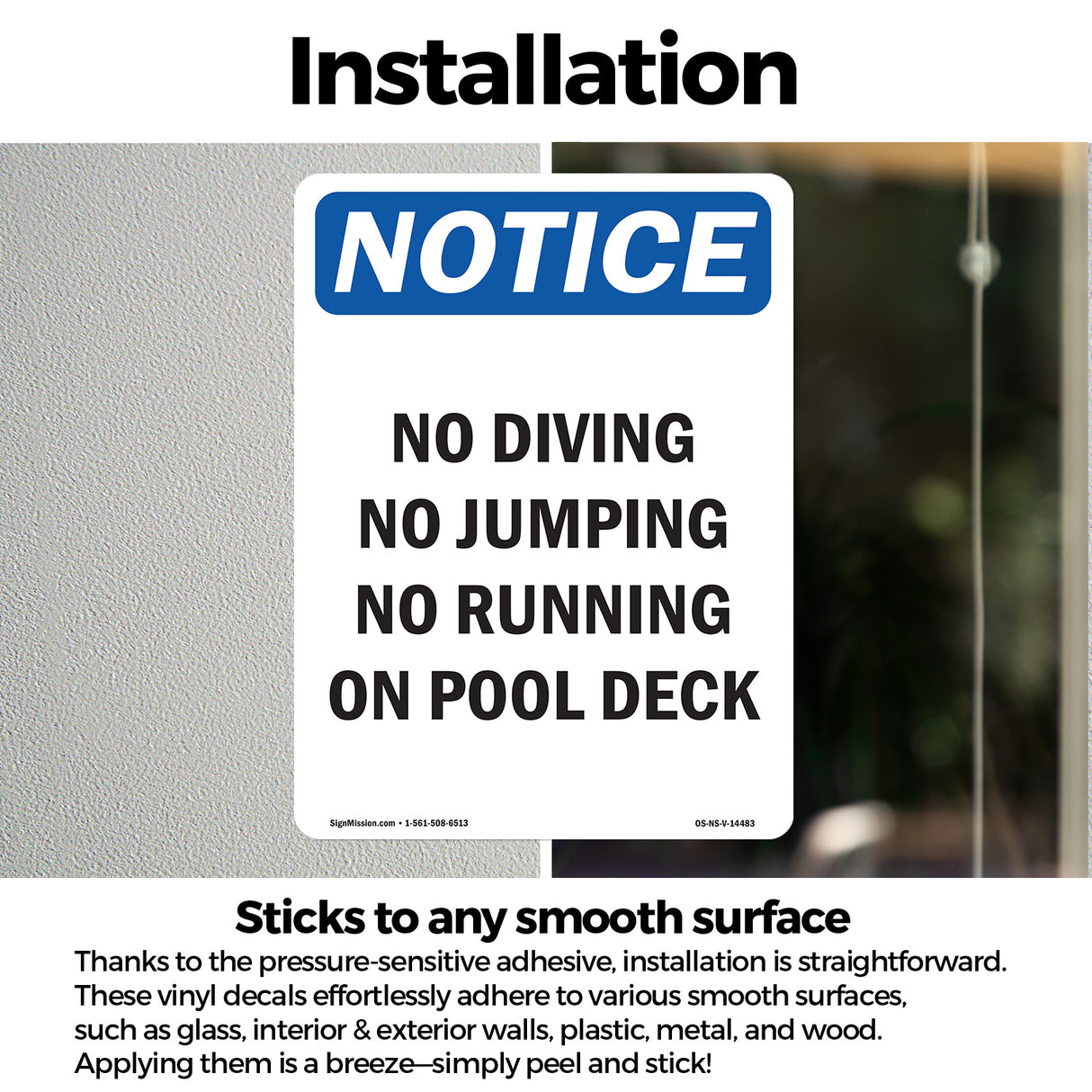 No Diving No Jumping No Running On Pool Deck