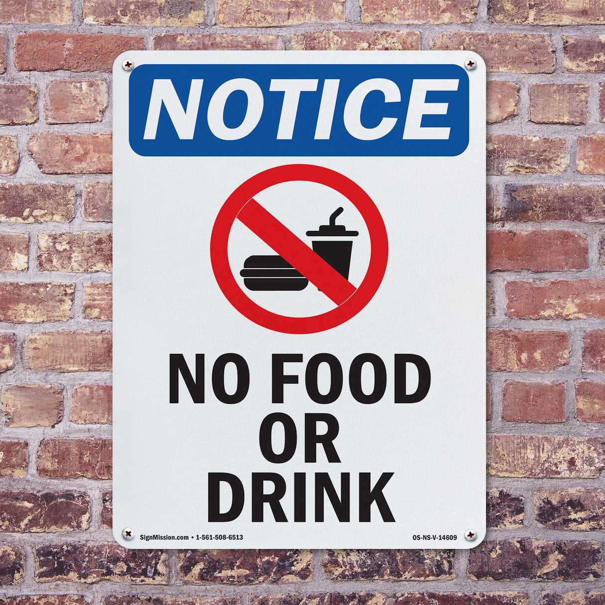No Food Or Drink