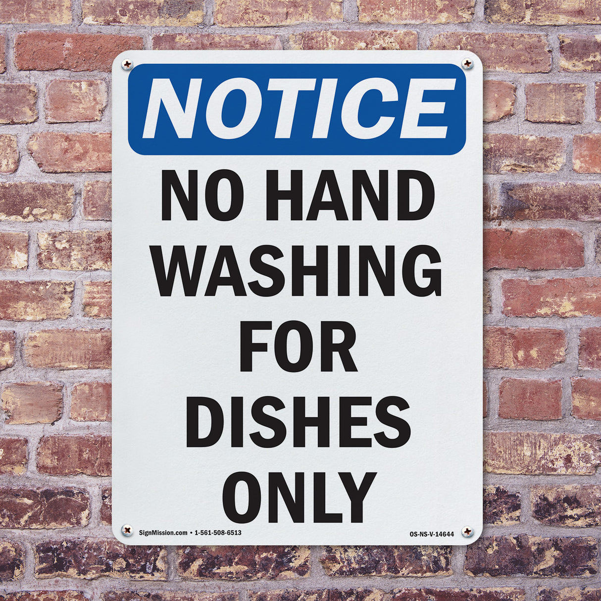 No Hand Washing For Dishes Only