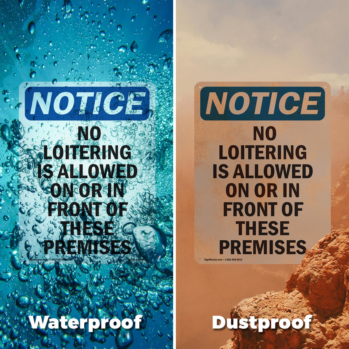 No Loitering Is Allowed On Or In Front Of
