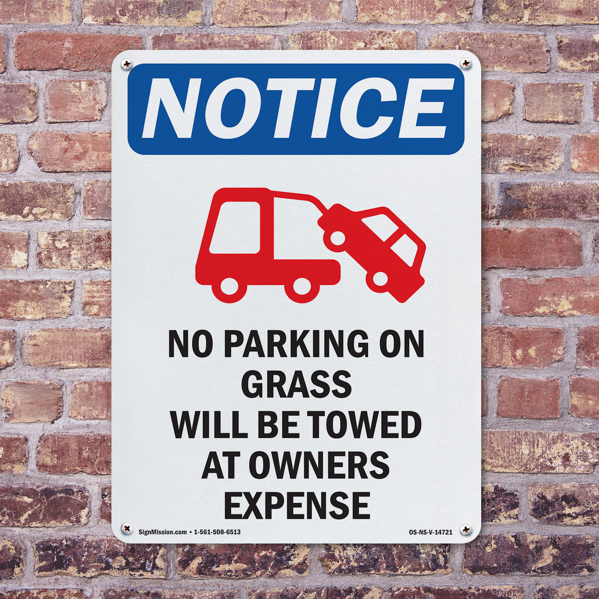 No Parking On Grass