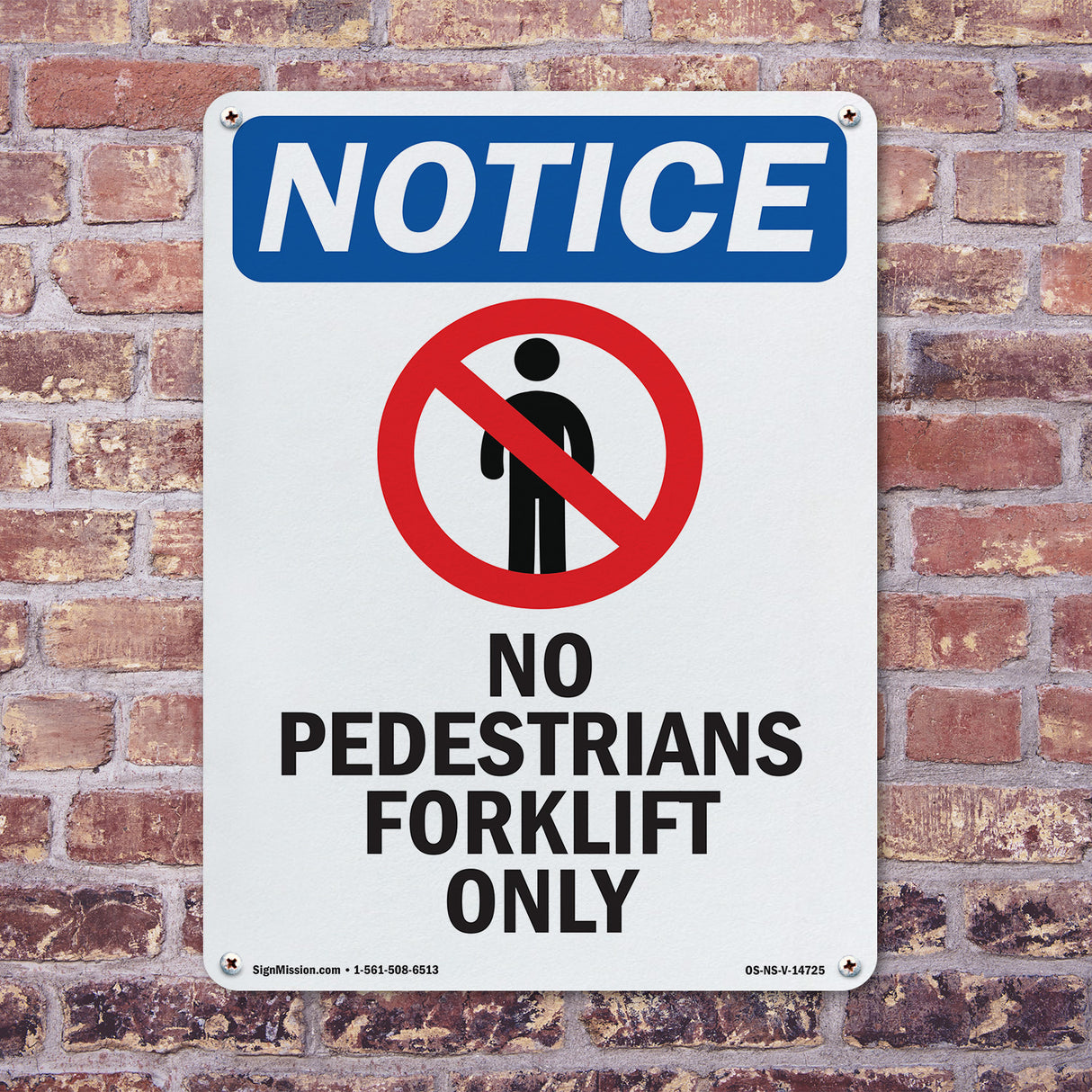 No Pedestrians Forklift