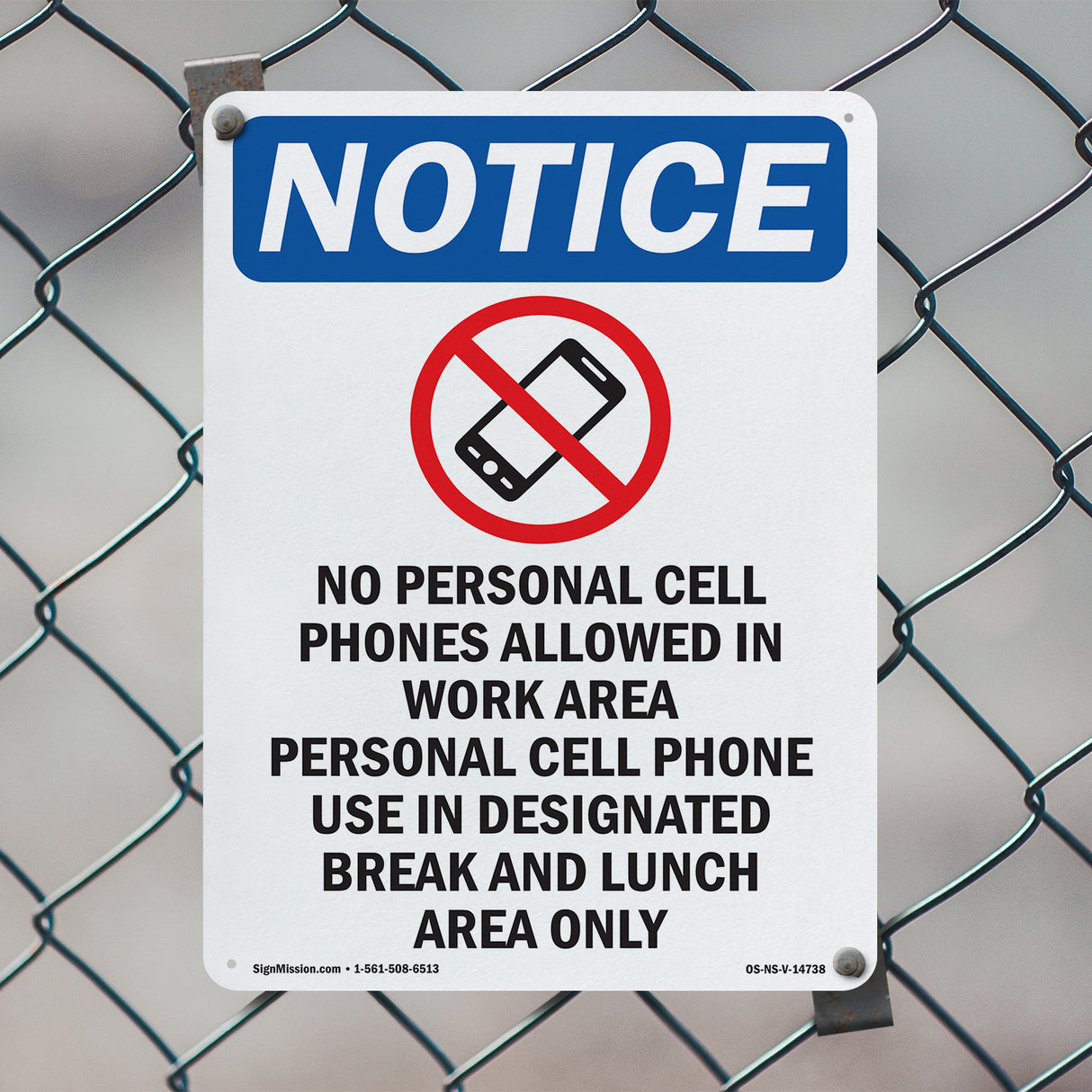 No Personal Cell Phones