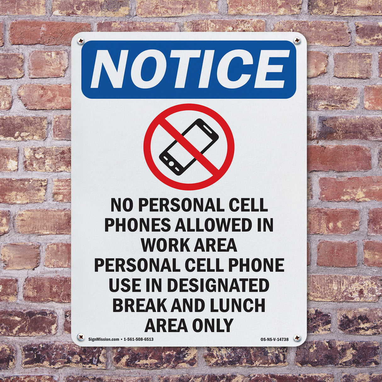No Personal Cell Phones