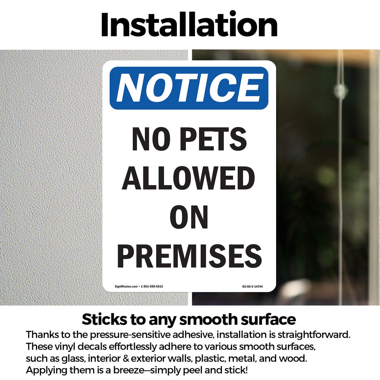 No Pets Allowed On Premises