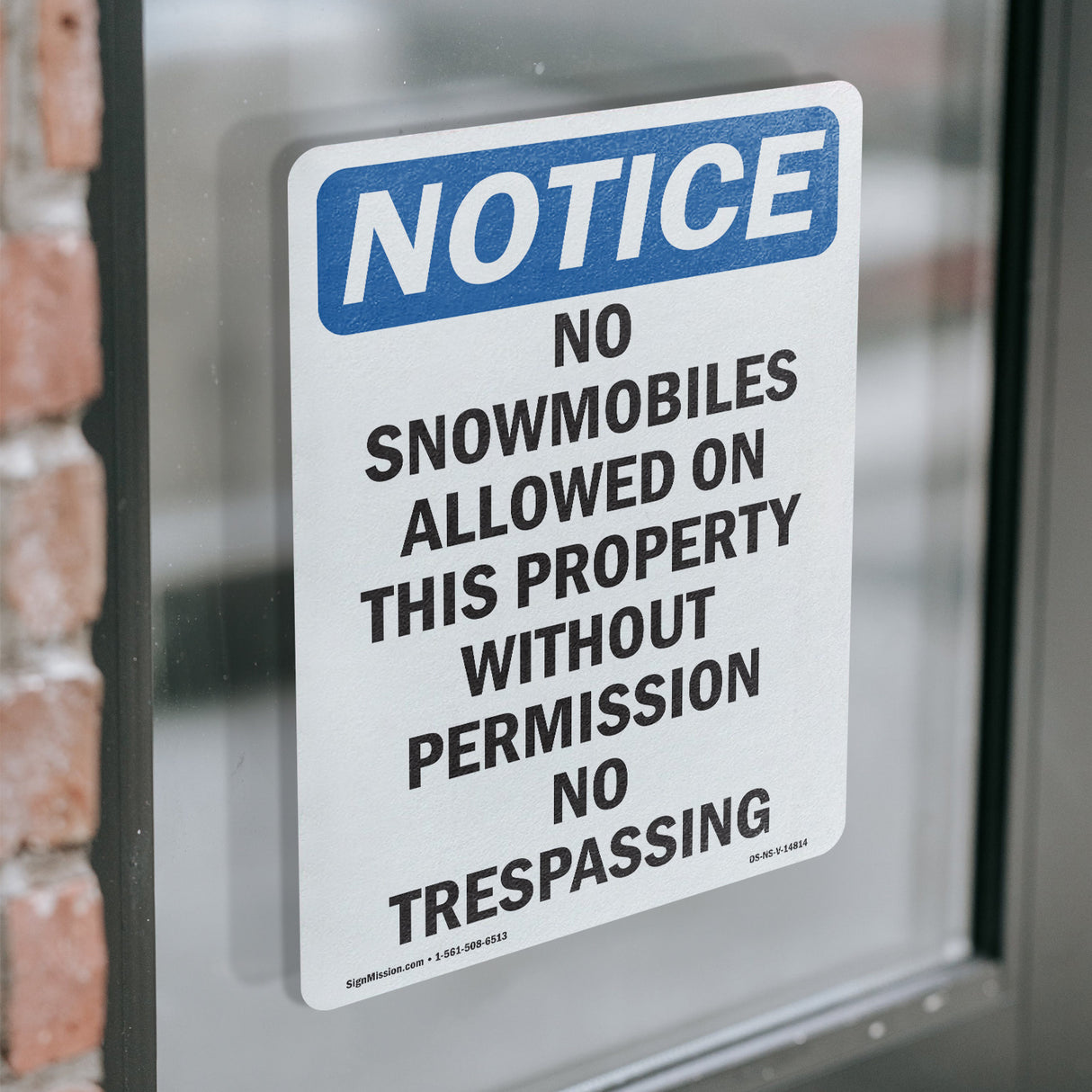 No Snowmobiles Allowed On This Property