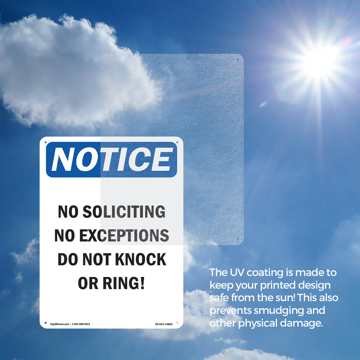 No Soliciting No Exceptions Do Not Knock Or Ring!