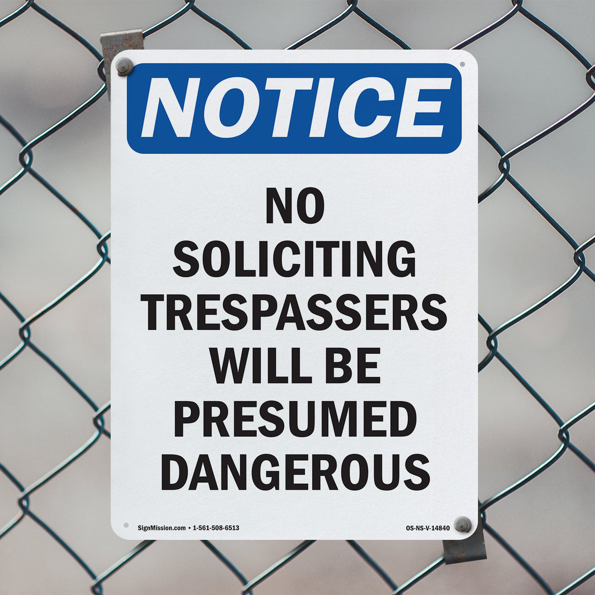 No Soliciting Trespassers Will Be Presumed