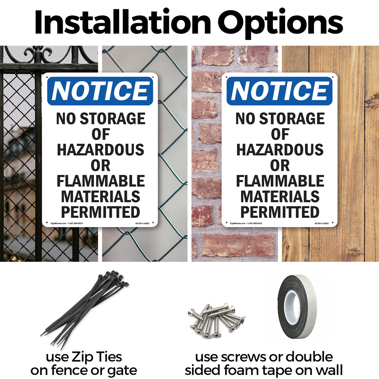 No Storage Of Hazardous Or Flammable Materials