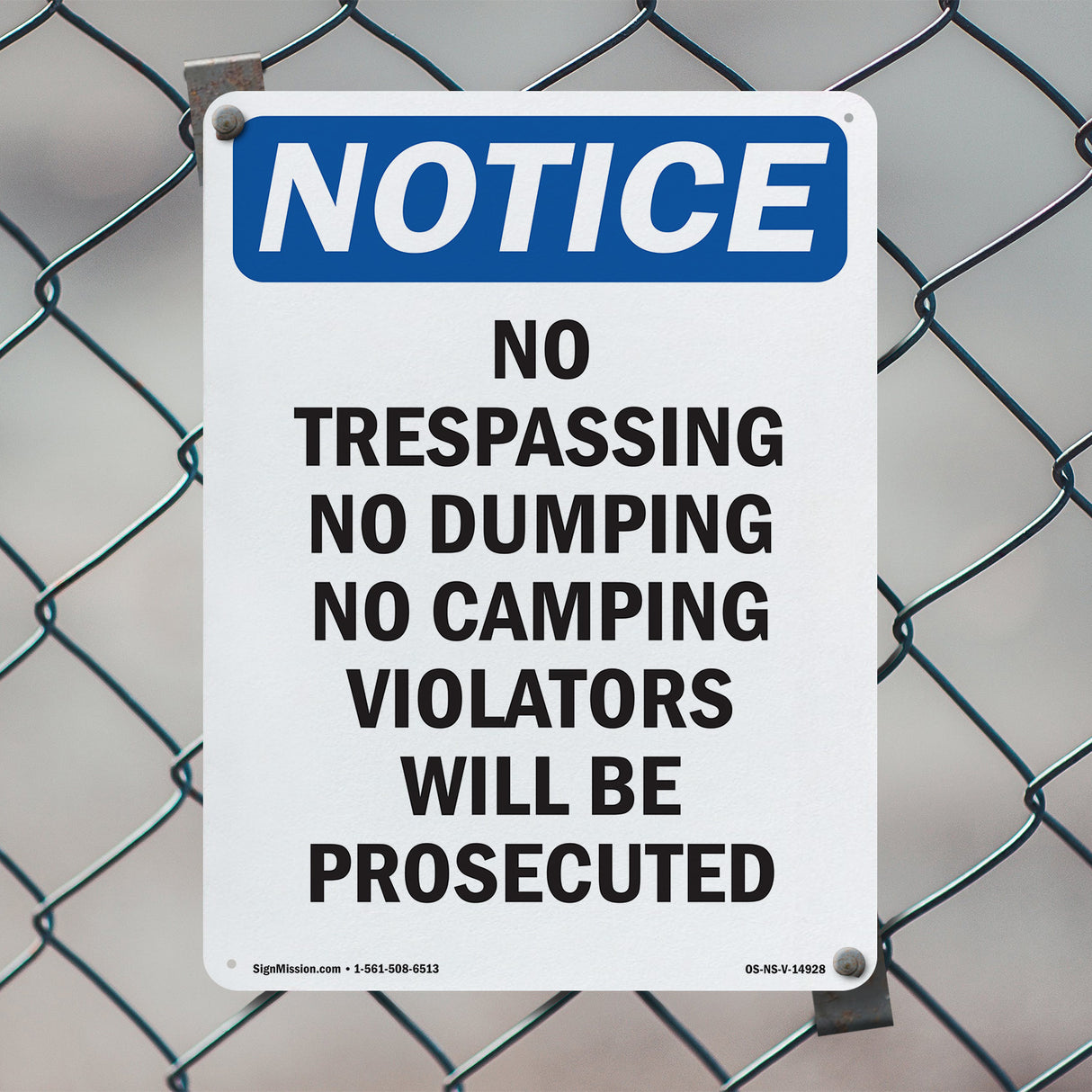 No Trespassing No Dumping No Camping