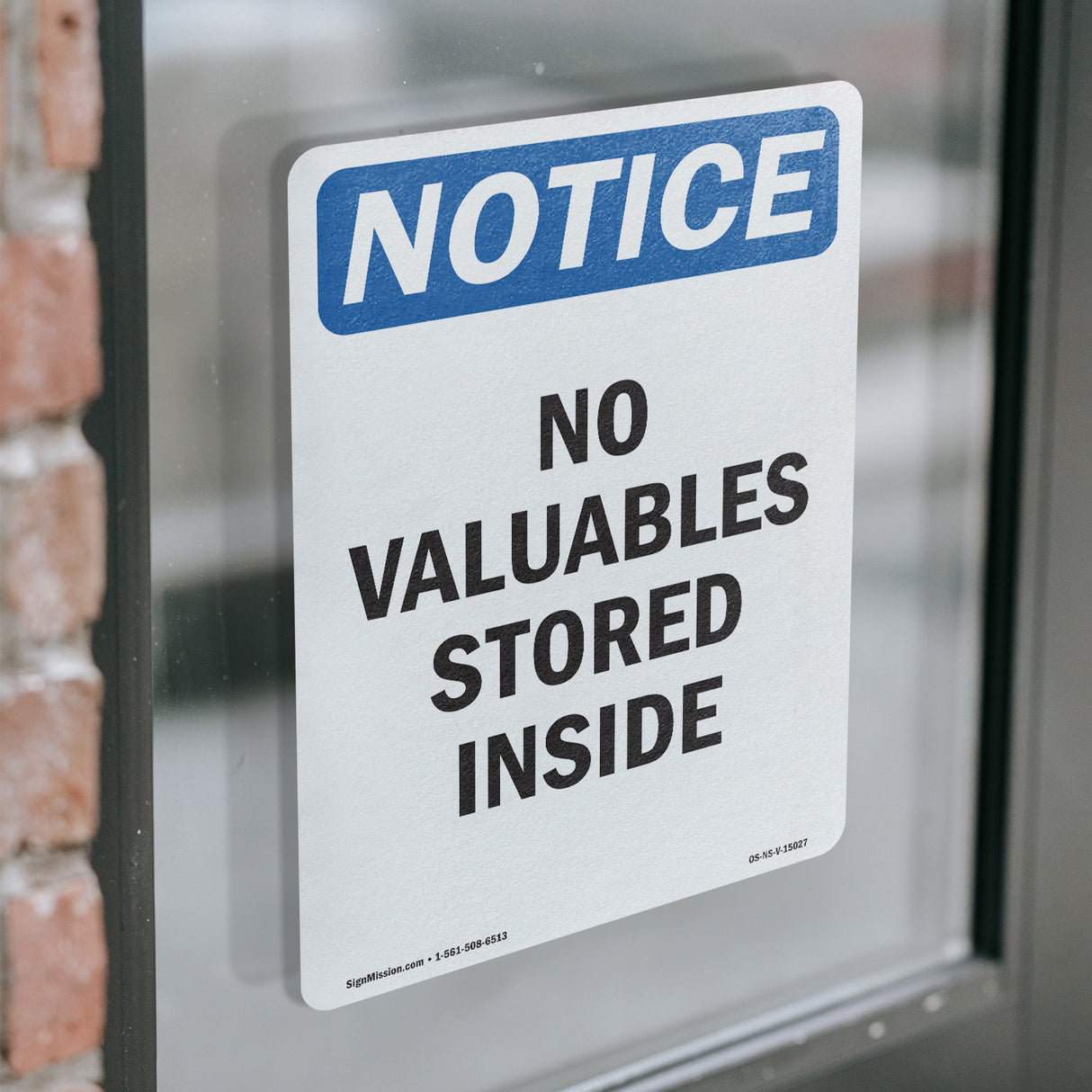 No Valuables Stored Inside