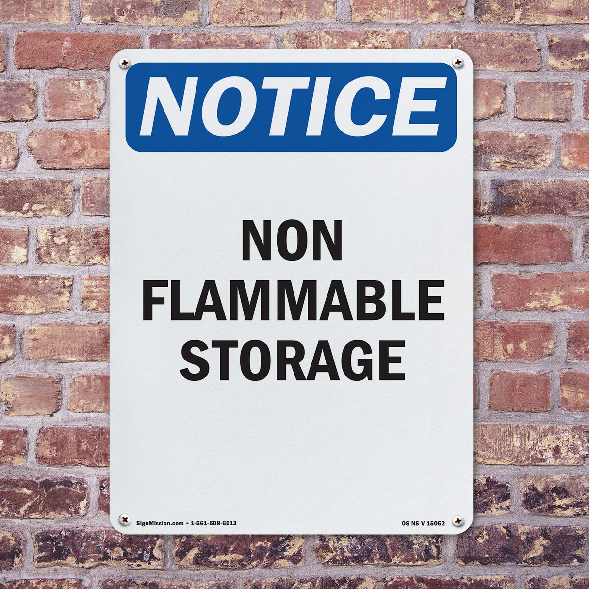 Non Flammable Storage Sign