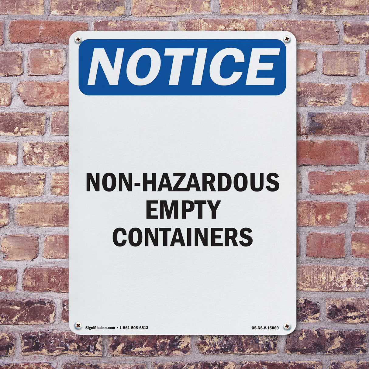 Non-Hazardous Empty Containers