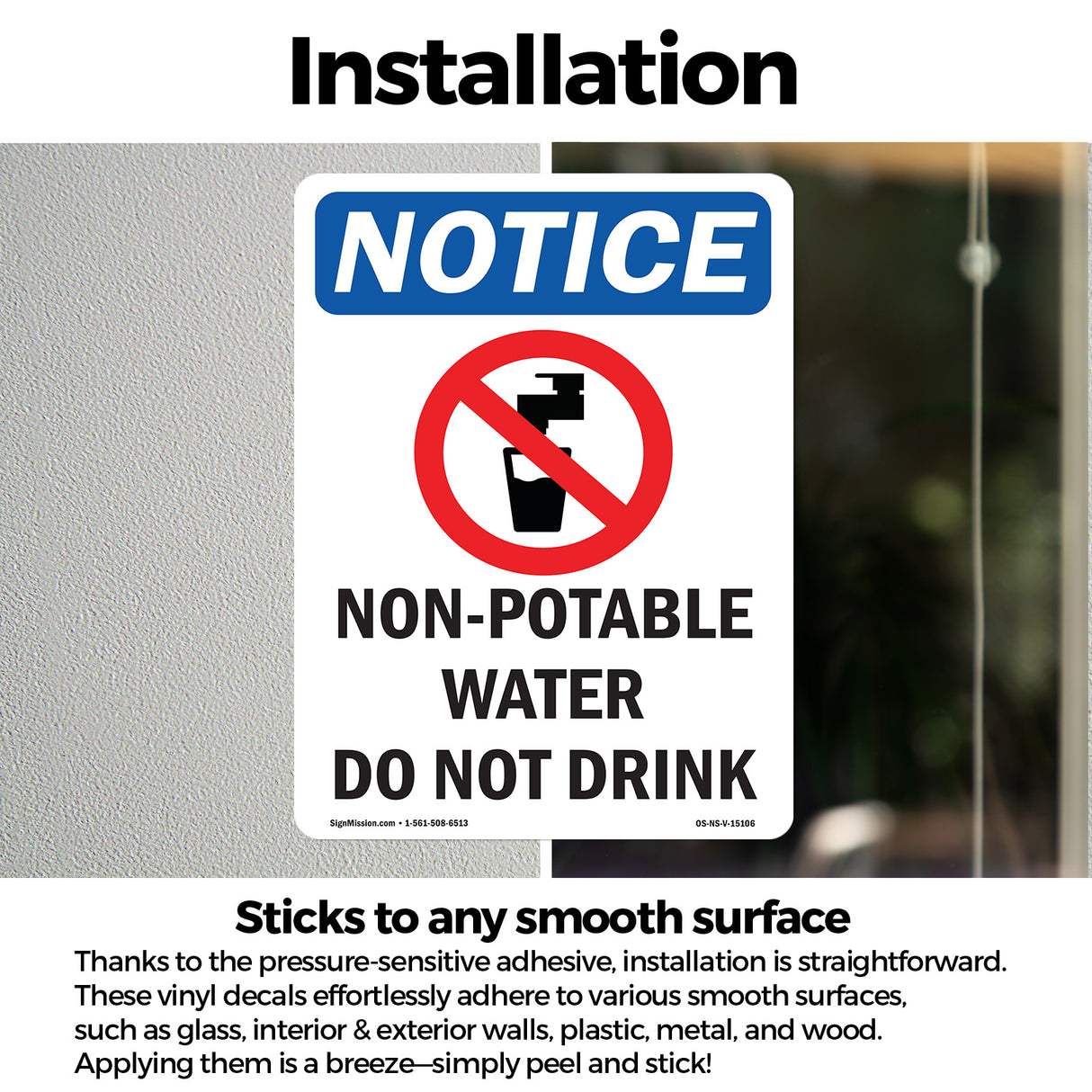 Non-Potable Water Do Not Drink