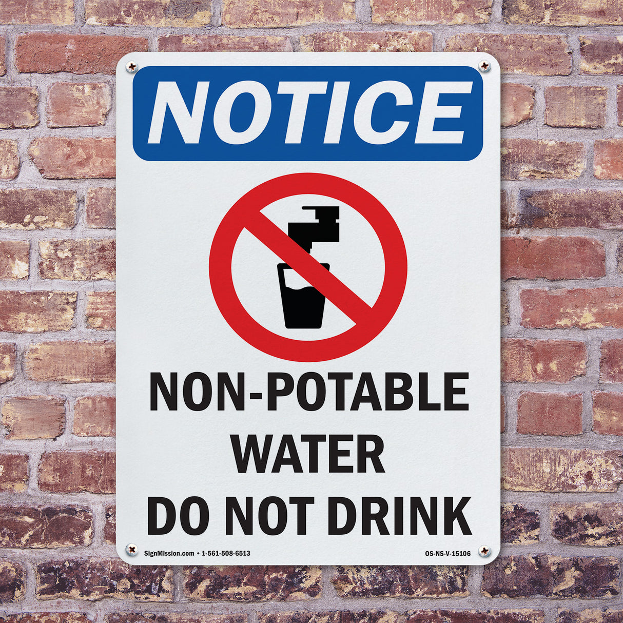Non-Potable Water Do Not Drink