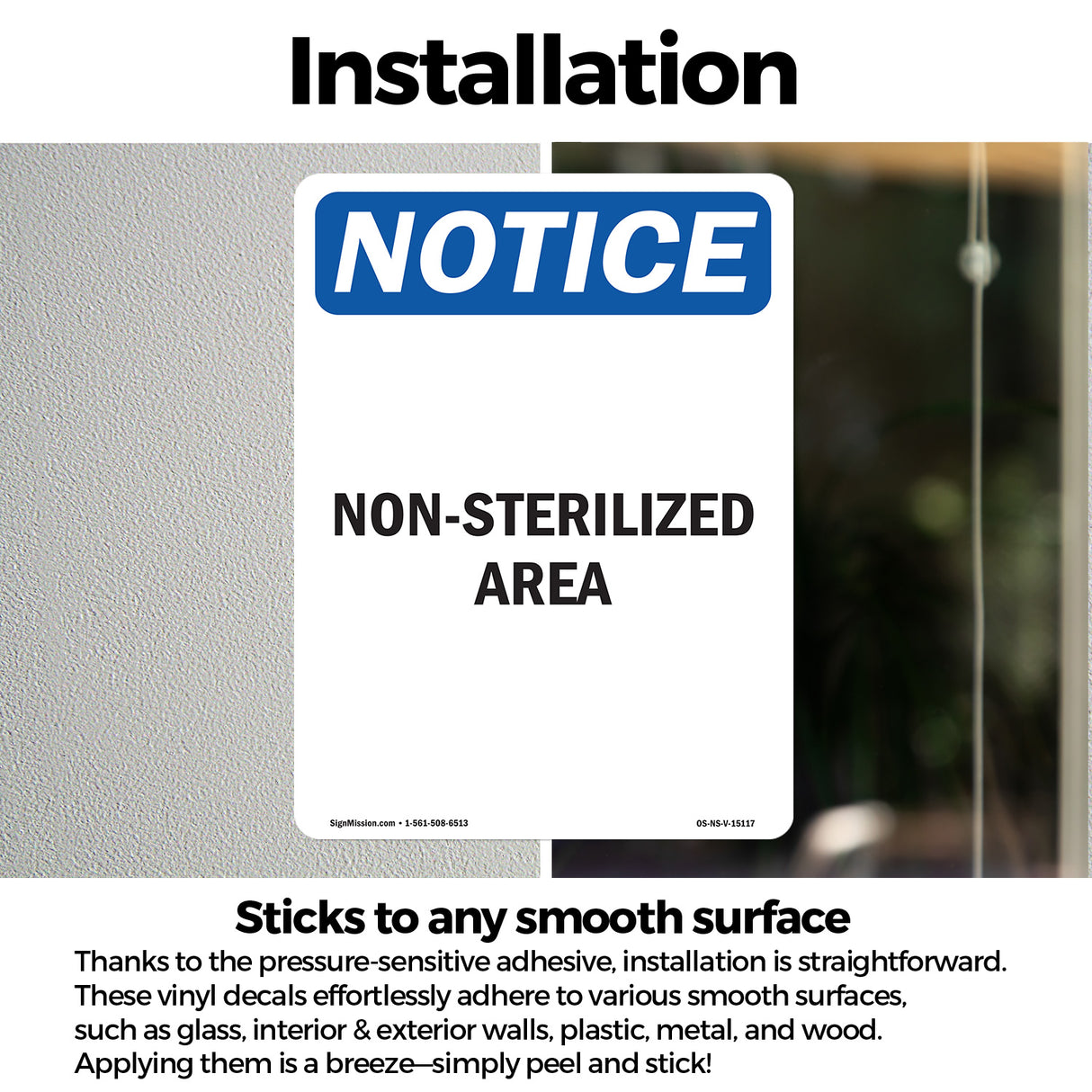 Non-Sterilized Area