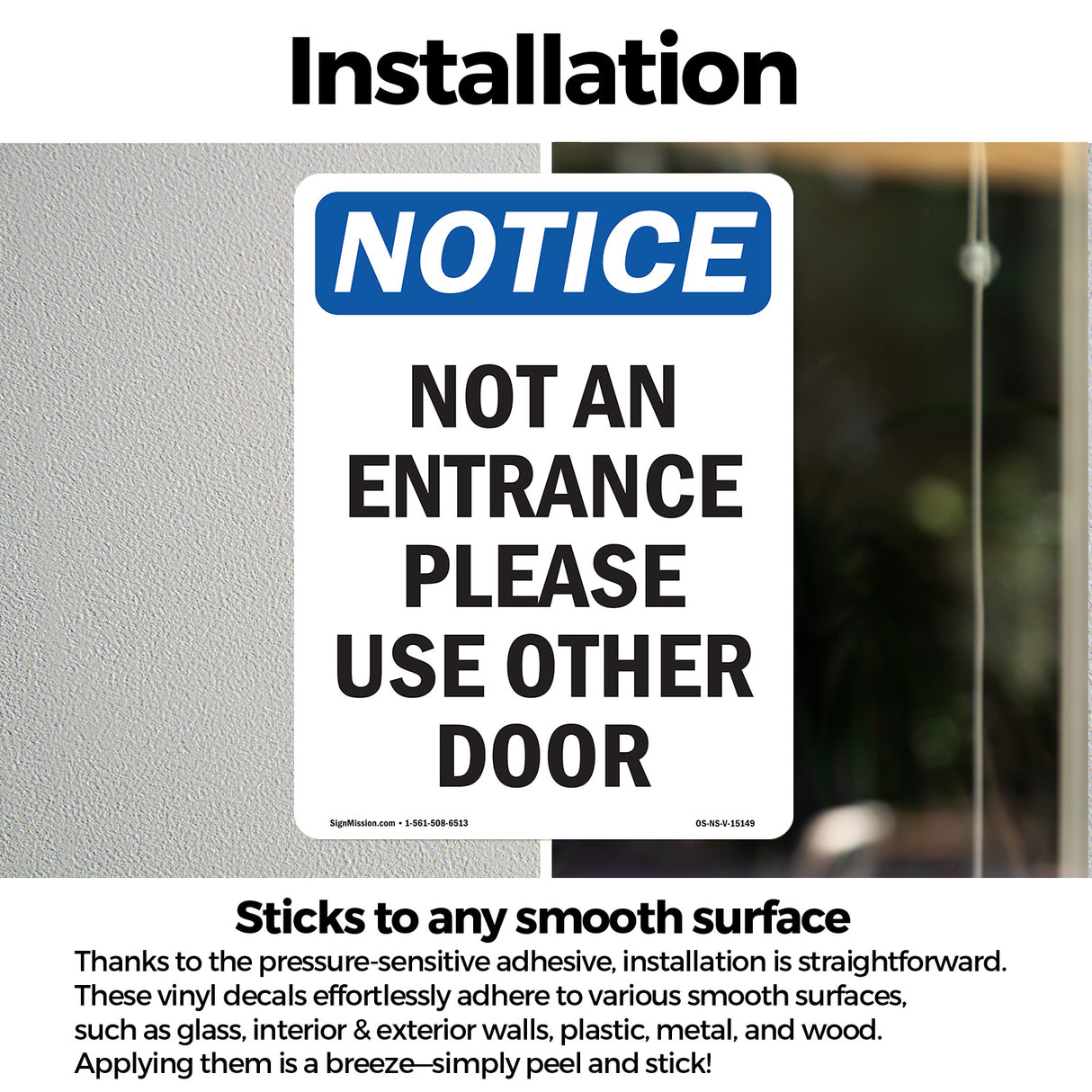 Not An Entrance Please Use Other Door