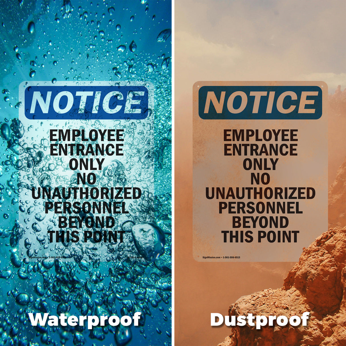 NOTICE Employee Entrance Only