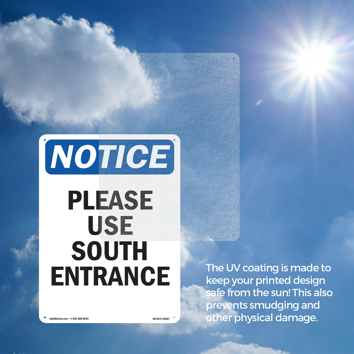 NOTICE Please Use South Entrance