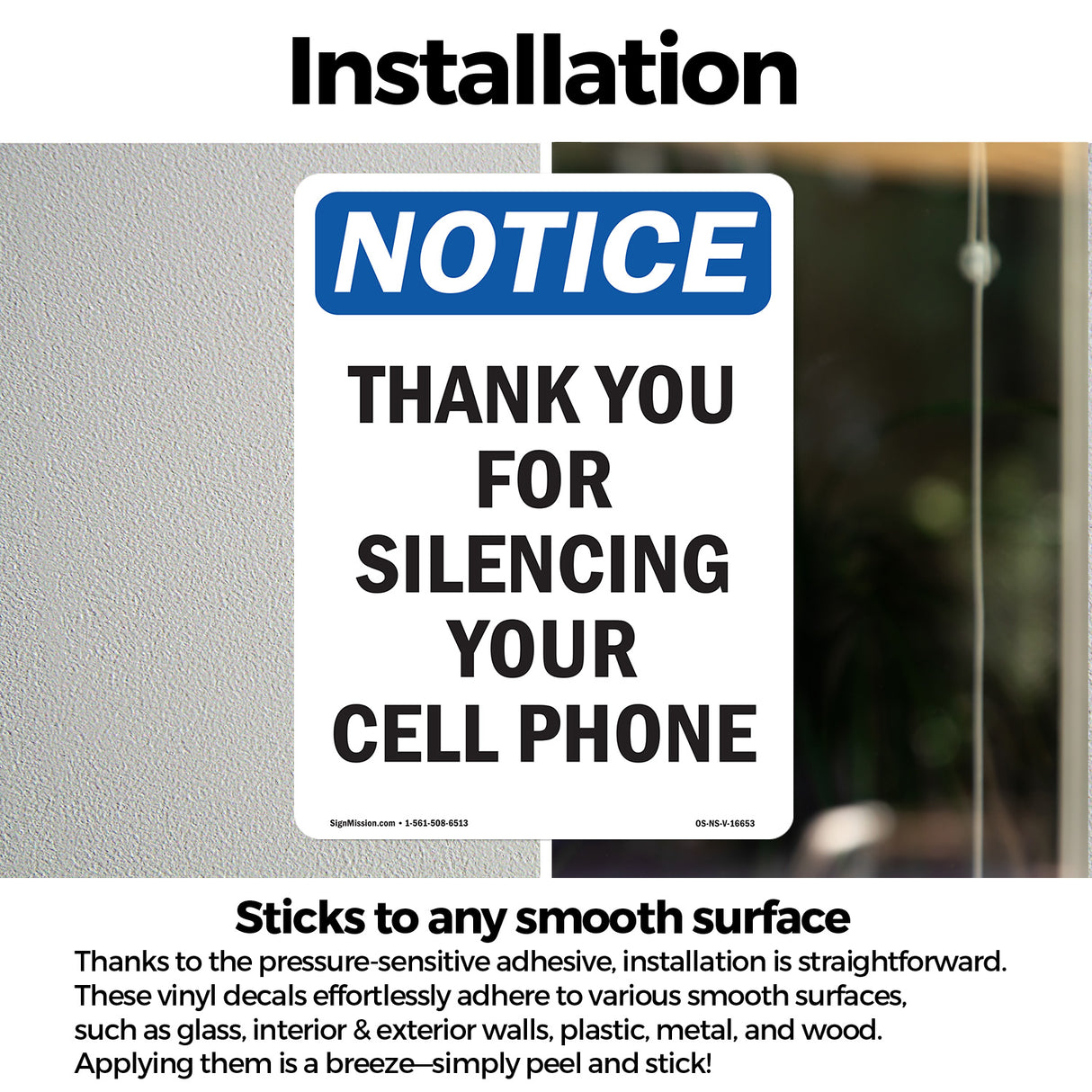 NOTICE Thank You For Silencing Cell Phone