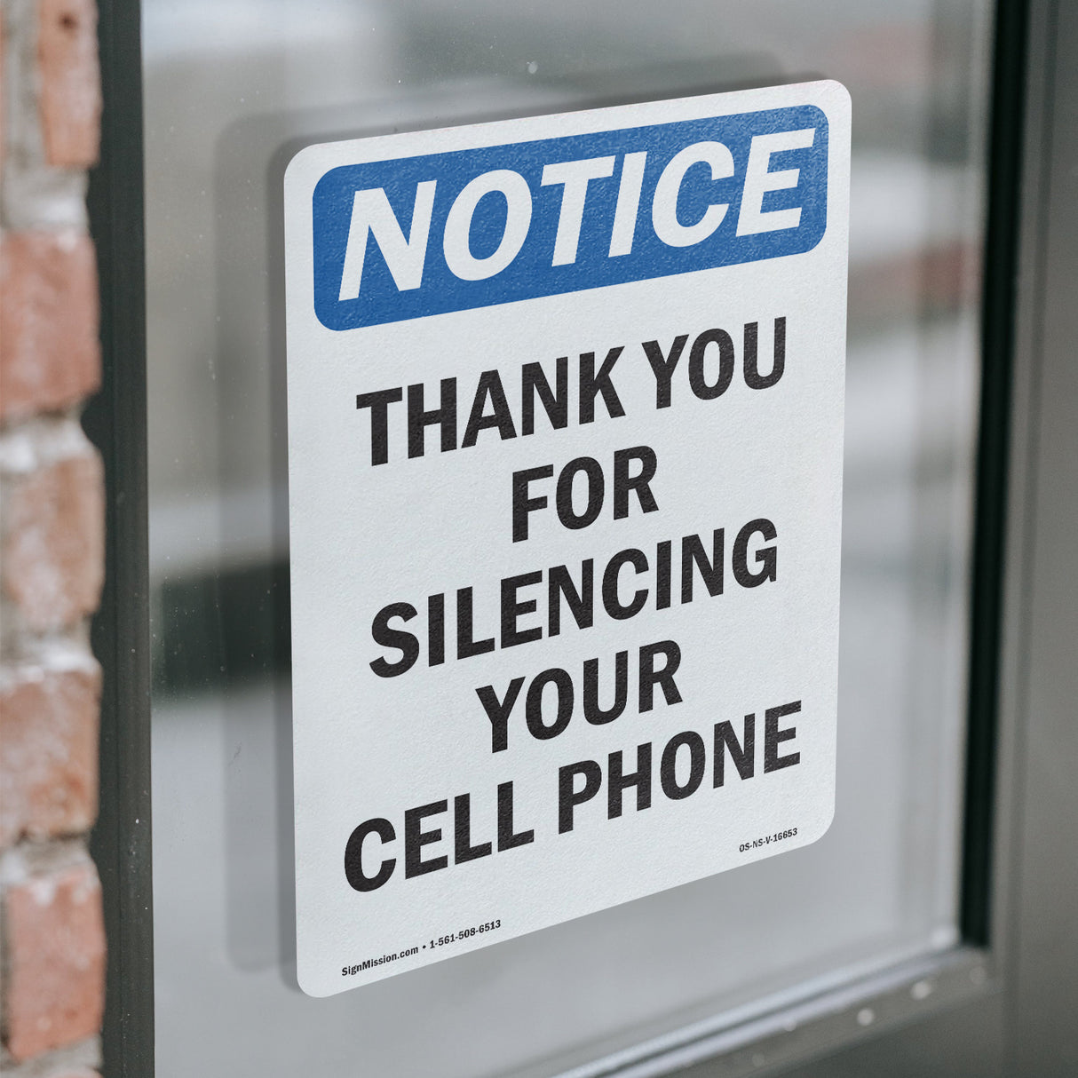 NOTICE Thank You For Silencing Cell Phone
