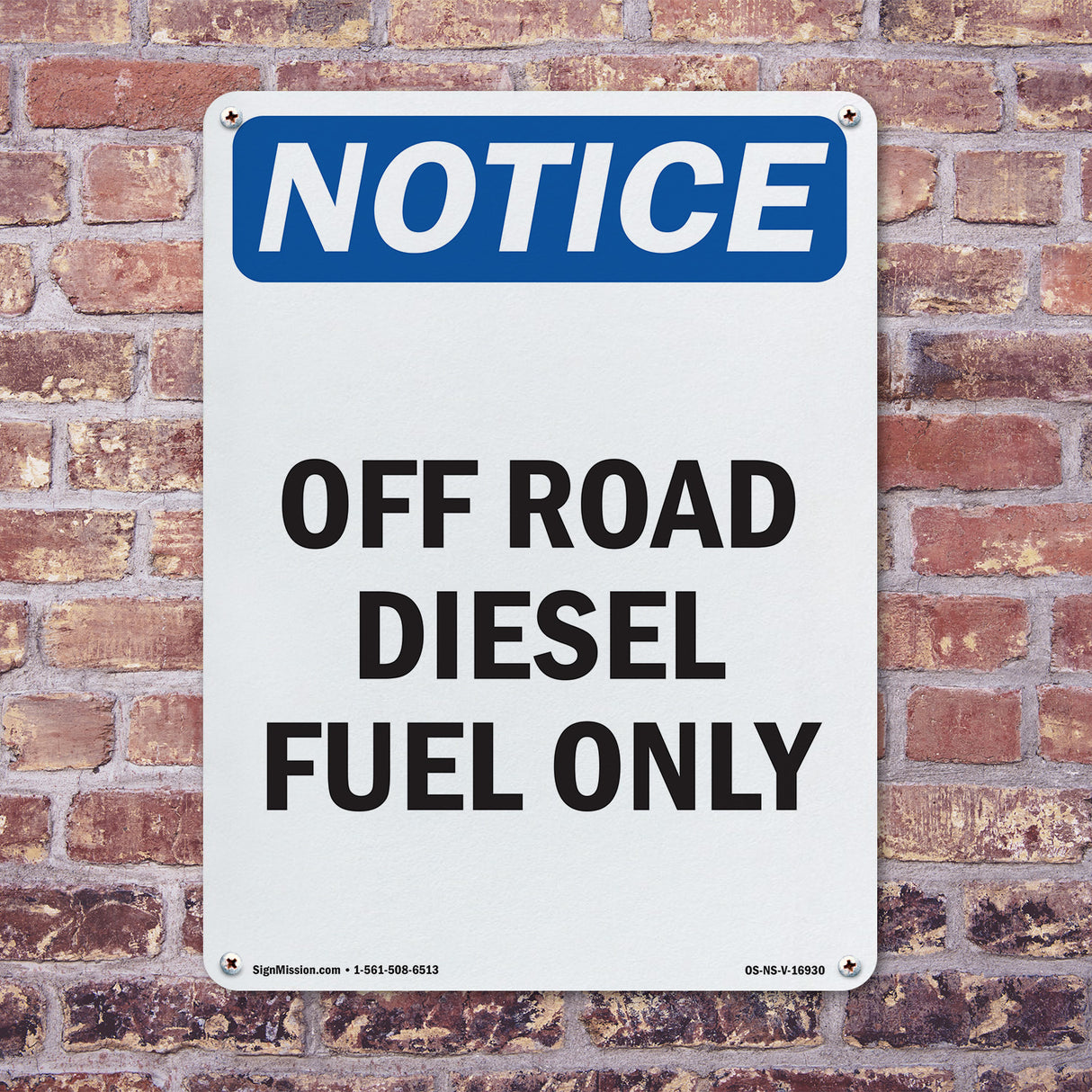 Off Road Diesel Fuel Only