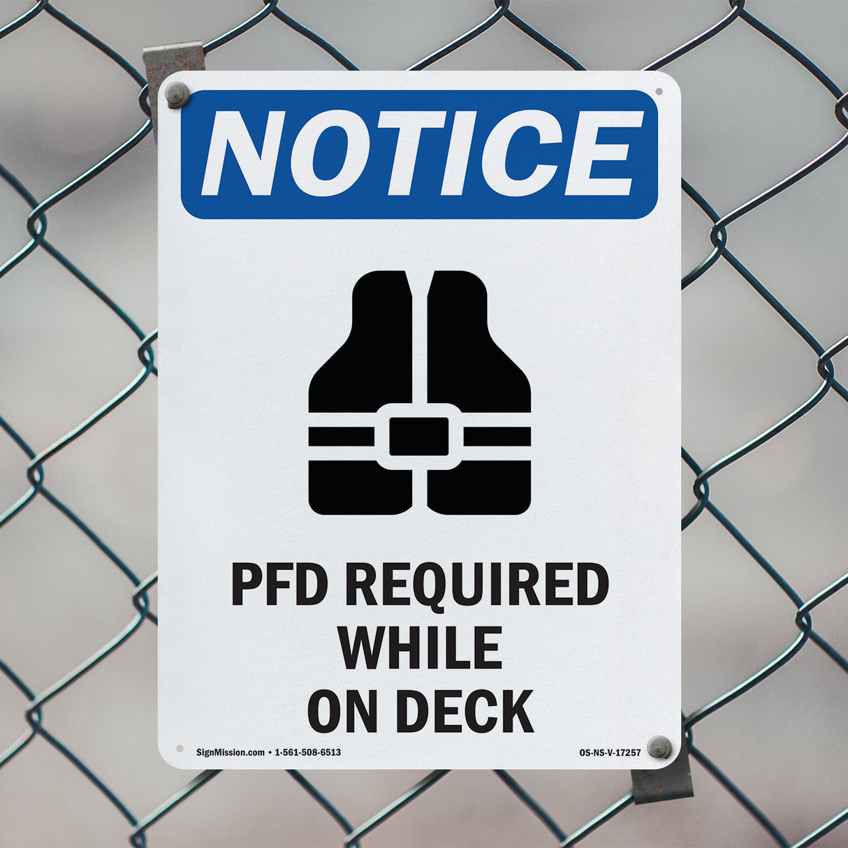 PFD Required While On Deck