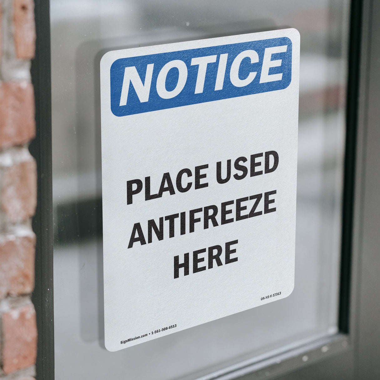 Place Used Antifreeze Here