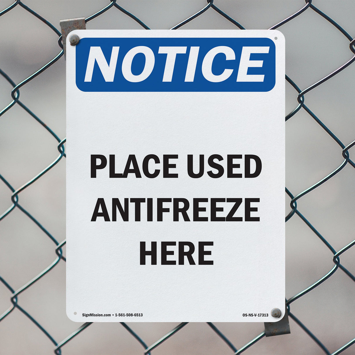 Place Used Antifreeze Here