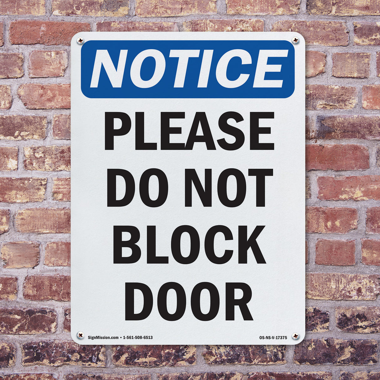Please Do Not Block Door