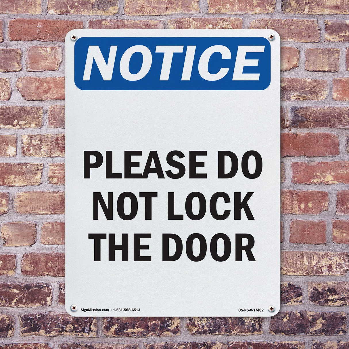 Please Do Not Lock The Door