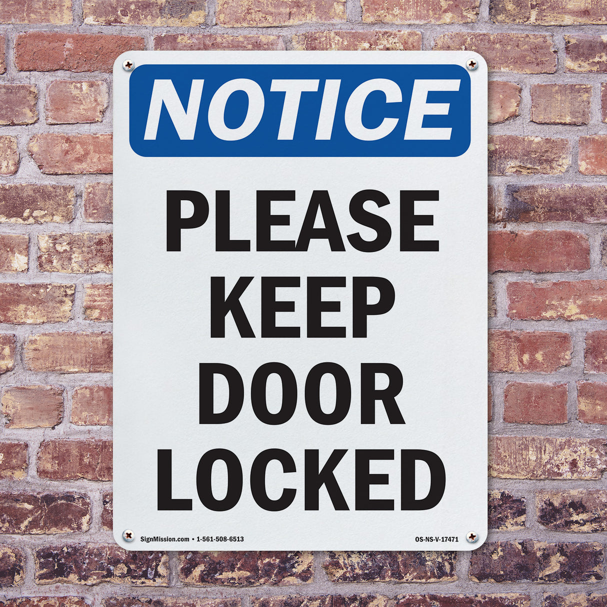 Please Keep Door Locked