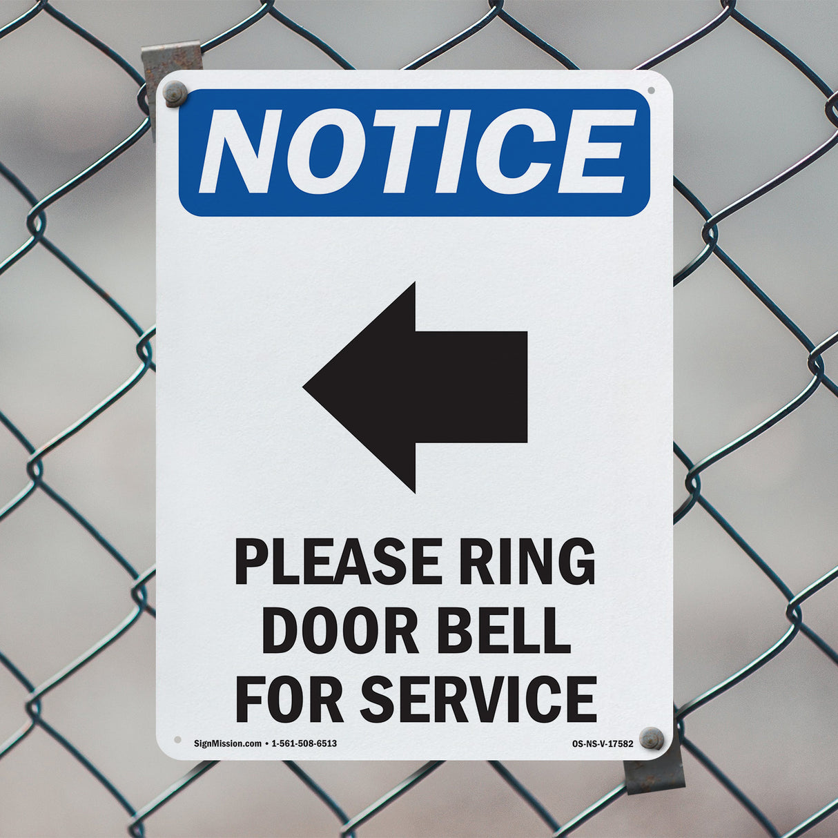 Please Ring Door Bell For Service